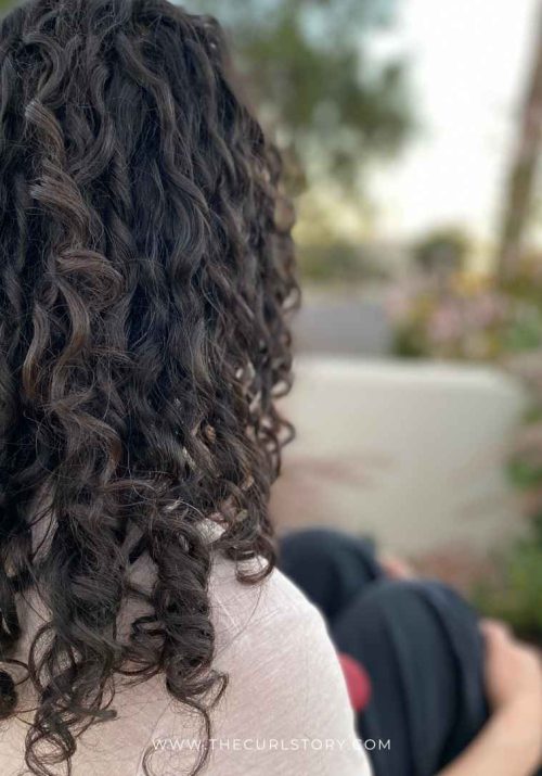 Healthy Curly Hair Outside, unedited